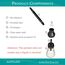AGFYLIFE Premium Mini Hookah - Tragbares Wasserpfeifen-Set für Reisen - Schwarz, Glas Aluminium
