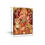 TISHIRON Durga Mata Leinwand-Kunst, Hindu-Gott mit buntem Hintergrund, Bilder, Poster, Wanddekorationen für Wohnzimmer, Schlafzimmer, Zuhause, Wände, gerahmt, fertig zum Aufhängen, 45,7 x 30,5 cm