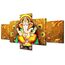 Lord Ganesha Wandkunst, Gemälde auf Leinwand, Hinduismus, Schlafzimmer, Wandkunst, moderne Wohnkultur, indische Gotteshausdekorationen für Wohnzimmer, religiöse Kultur, Bilder auf Holzrahmen gespannt,