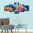 TUMOVO Lord Radha Krishna Gemälde-Poster, Haus-Deocr für Wohnzimmer, Indien, religiöse Kultur, Leinwanddrucke, Hindu-Gott, Wanddekoration für Büro, Schlafzimmer, modernes Kunstwerk, gerahmt, fertig