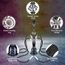 54,9 cm Shisha Komplettset 2-4 Schlauch Premium Shisha Set mit Glasvase, Keramikschale und Kohlezange Aschenbecher (4-schwarz)