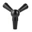 Shisha-Schlauchadapter, Splitter, 1 auf 2 Anschlüsse, Wasserpfeife, Metall, Schwarz, Schwarz, Durchschnittlich