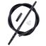 Kitosun D-Hose Shisha Schlauch und Mundstück - Shisha Zubehör 34 cm lang abnehmbares Aluminium Mundstück | 1,5 Meter Silikonschlauch | Shisha Adapter | Knickschutzfeder | Silizium-Tülle (schwarz)