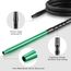 Kitosun D-Hose Shisha Schlauch und Mundstück - Shisha Zubehör 34 cm lang abnehmbares Aluminium Mundstück | 1,5 Meter Silikonschlauch | Shisha Adapter | Knickschutzfeder | Silizium-Tülle (Mintgrün)
