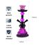 30.5 cm 2 Schlauch Hookah Set mit Alles Glas Shisha Vase mit 50x Folienschale 50x Spitzen 2x Mundstück 2x Schlauchzange Kit (Lila)