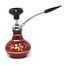 ShowJade Mini-Hookah, 12,7 cm, rot, Glas