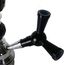 Shisha-Schlauchadapter, Splitter, 1 auf 2 Anschlüsse, Wasserpfeife, Metall, Schwarz, Schwarz, Durchschnittlich