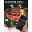 M. ROSENFELD Shisha Kohleanzünder für Shisha Kohle - Elektrischer Kohleanzünder BLACK HEAT 1000W + Shisha Zubehör Set Edelstahl Kohle Gitter & Shisha Zange Kohlegrill Shisha 150cm Kabel (Grün)