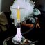 Skalierbarer Hookah Schlauch Ice Shisha Hookah Pfeife Abnehmbares Mundstück mit 2 wiederverwendbaren Eisbeutel für Frozen Cool Smoking (Schwarz)