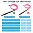 HRAN 100% waschbares mattes Silikon Shisha Schlauch Set Komplett mit Zubehör 1,5 Meter Edelstahl Shisha Schlauch Abnehmbarer Aluminiumgriff Mundstück Adapter Anti-Biegungsfeder (Rosa)