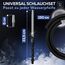 M. ROSENFELD Shisha Schlauch mit Mundstück – 150cm Soft-Touch Shisha Schlauch Set Matt (lebensmittelecht) inkl. Shisha Adapter + langes 40cm Ergo Aluminium Shisha Mundstück Shisha Set Schwarz Silber