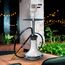 M. ROSENFELD Shisha Schlauch mit Mundstück – 150cm Soft-Touch Silikonschlauch Matt (lebensmittelecht) inkl. Adapter + langes 40cm Ergonomisches Aluminium Mundstück Schwarz GOLD