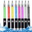 Rainbow Silikon-Wasserpfeifenschlauch mit Aluminiumgriff und Feder, Pink
