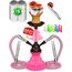 Shisha Set Klein mit 2 Schläuche - 30cm Rosa Mini Shisha - 2 Schlauch Shisha mit shisha zubehör 50x Folie + Shisha Tonkopf + 10x Spitzen 2x Mundstück Zange Tragbares Shisha Set mit allem Shisha-Kit