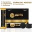 Charcoal Master s Hookah Coals Instant Light – Premium Kohlebriketts für Shisha-Set, Räuchern, Räuchern – 45 Minuten Brennen, geringer Rauch, keine künstlichen Aromen – 33 mm Kohlescheiben für Shisha,
