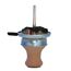 Kitosun Shisha Kopf Set - Keramik Shisha Schüssel mit 5Löchern und größerer Holzkohlehalter Kaminaufsatz mit Schirm Shisha Wärmemanagement Bündel