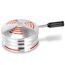 Kitosun Vulcan Smokebox HMD - Aluminium -Wärmemanagementsystem smoke box mit Deckel, halte 3 Stücke 26 mm Holzkohlen leicht, kompatibel mit klassischer Schüssel und Phunnel kopf