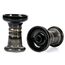Tabakkopf Shisha Phunnel Kopf - Kitosun Mars Hookah Bowl Schale aus glasiertem Ton mit Rand kompatibel mit Provost & Foil, gut für alle Arten von Shisha-Leckereien 12-15 g (Schwarzweiß)