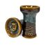 Premium Keramik Hookah Bowl Made by Alpaca Bowl - MiniRook - Hookah Head Bowl Premium Shisha Bowl Phunnel Hookah Bowls zum Rauchen mit Hookah - Hookah Top Bowl (Blau Braun)