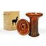 ALPACA BOWL Premium Keramik Hookah Bowl Made Rook - Hookah Head Bowl Premium Shisha Bowl Phunnel Hookah Bowls zum Rauchen mit Hookah - Hookah Top Bowl (Orange Braun)
