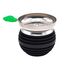 KKDUCK Hookah Bowl Set mit Kohlehalter - Silikon und Edelstahl, Schwarz & Rot, Langlebig, Leicht zu reinigen, Dual Flavor Design für Shisha Enthusiasten (2 Pack)