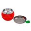 KKDUCK Hookah Bowl Set mit Kohlehalter - Silikon und Edelstahl, Schwarz & Rot, Langlebig, Leicht zu reinigen, Dual Flavor Design für Shisha Enthusiasten (2 Pack)