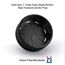 KITOSUN Shisha HMD Smokebox Edelstahl - Shisha Zubehör WatchHMD Holzkohle Heat Management Device Edelstahl HMD Kohlenhalter Leicht zu Halten 3 Stück 26 mm Kokosnuss Kohlen (OwatchHMD-Schwarz)