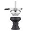 Yimi Hookah Premium Keramik Wasserpfeife Schüssel Edelstahl Schüssel Bildschirm Hookah Kamin Holzkohle Schüssel Kit (Schwarz)