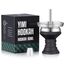 Yimi Hookah Premium Keramik Wasserpfeife Schüssel Edelstahl Schüssel Bildschirm Hookah Kamin Holzkohle Schüssel Kit (Schwarz)