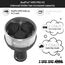 BudPro Hookah Silikon Bowl mit ProH3 Shisha Heat Management Kohlehalter Bundle