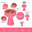 Hookah Bowl - Silikon Phunnel Bowl Schwarz Shisha Bowl Rechter Ersatz für Ton & Keramik Schalen (Rosa, 1 Loch)