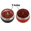 KKDUCK Hookah Bowl Set mit Kohlehalter - Silikon und Edelstahl, Schwarz & Rot, Langlebig, Leicht zu reinigen, Dual Flavor Design für Shisha Enthusiasten (2 Pack)