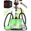 M. ROSENFELD Shisha Set Komplett To Go mit Tasche & Premium Zubehör – Kopf Set mit HMD, Mundstück, Aluminium Tauchrohr, Diffusor & Acryl Bowl Schwarz