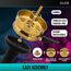Shisha Kohlehalter mit Shisha-Zange - Shisha Kohlehalter mit Shisha Zange für Kohle - Shisha Wärmemanagementgerät mit Shisha-Zange und Schürhaken - Hookah HMD - Hookah Bowl Zubehör (Gold)