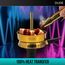 Shisha Kohlehalter mit Shisha-Zange - Shisha Kohlehalter mit Shisha Zange für Kohle - Shisha Wärmemanagementgerät mit Shisha-Zange und Schürhaken - Hookah HMD - Hookah Bowl Zubehör (Gold)