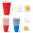Spyrtb Bierpong Becher Set, Beer Pong Becher, 40 Beerpong Becher(500ML) +12 Tischtennisbälle, Wiederverwendbare, Red Cups Für Party Trinkspiele Camping Geburtstag Hochzeit