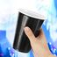 Bierpong Becher Set, Beer Pong Becher Enthält 6 Tischtennisbälle und 50 Becher, 500ML Beerpongbecher, Wiederverwendbare Partybecher für Weihnachten Party Geburtstag Festivals Hochzeit Camping(Schwarz