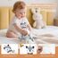 Neugeborenen Geschenk, 7-in-1Baby Geschenkset für Jungen Mädchen: Baby Decke,Schmusetuch, Holzrassel mit Elefant, Lätzchen,Socken in Geschenkbox|Baby Geburt Geschenk, Babyparty Idee-Beige