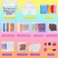 Thedttoy Crystal Slime Set, 500 ml DIY Clear Schleim Kinder Set mit 26 Add-Ins, Schleim Selber Machen Set, Sensorisches Slime Spielzeug Geschenk für Kinderparty, Geburtstag, Ostern, Neujahr