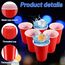 Litimkat Bierpong Becher Set,Beerpong Partybecher Enthält 50 Becher (500ML) und 12 Tischtennisbälle,mehrwegbecher,Für Party Trinkspiele,Party Geburtstag Festivals Hochzeit Camping