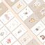 Giftota Meilensteinkarten Baby - 50 Meilensteinkarten inkl. Kartenständer aus Holz - Baby Geschenk für Junge und Mädchen - Boho Stil Meilensteinkarten