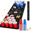 Bierpong Becher Set, Trinkspiel Tisch Matte Set, Beerpong Partybecher Enthält 32 Becher (500ML) +8 Tischtennisbälle+Tischmatte, Wiederverwendbare, Für Party Trinkspiele Camping Geburtstag Hochzeit