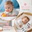 Neugeborenen Geschenk, 7-in-1Baby Geschenkset für Jungen Mädchen: Baby Decke,Schmusetuch, Holzrassel mit Elefant, Lätzchen,Socken in Geschenkbox|Baby Geburt Geschenk, Babyparty Idee-Rose Pink