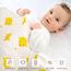 vamei Baby Geschenk Jungen, Neugeborenen Geschenk Babygeschenke zur Geburt Junge Mädchen mit Baby Strampler Badetücher Lätzchen Socken Rassel Erinnerungsbox Grußkarten Baby Shower Party
