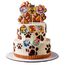 dekora - Set für Cupcakes und Muffin Deko Geburtstag - Paw Patrol Cupcake Topper aus Papier - 16 Stück in 8 verschiedenen Designs