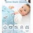 Baby Geschenk Jungen Mädchen Neugeborenen Geschenke zur Geburt mit Schmusetuch/Baby Strampler/Socken/Musselin Decke/Rassel Windeltorte Geschenkbox Baby Shower Party Gender Reveal Geschenk (Blau)