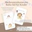 Giftota Meilensteinkarten Baby - 50 Meilensteinkarten inkl. Kartenständer aus Holz - Baby Geschenk für Junge und Mädchen - Boho Stil Meilensteinkarten