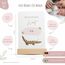 MeinBaby123® Meilensteinkarten "Dein erstes Jahr" | Meilenstein Karten Set Geschenk zur Geburt | Fotokarten für das erste Jahr | 50 Karten Inkl. Baumwollsäckchen (rosa)