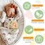 Holz Meilensteinkarten Baby,15 Meilensteine auf edlen Holzscheiben, Meilensteinkarten Schwangerschaft, Meilensteinkarten Baby Holz mit farbigen Tierchen bedruckt,Geschenkideen für werdende Mütter