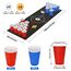 Bierpong Becher Set, Trinkspiel Tisch Matte Set, Beerpong Partybecher Enthält 32 Becher (500ML) +8 Tischtennisbälle+Tischmatte, Wiederverwendbare, Für Party Trinkspiele Camping Geburtstag Hochzeit